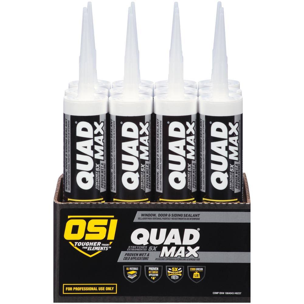 9.5 fl. oz. Gray Window, Door, and Siding Sealant (12-Pack) P371095