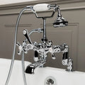 Deck Mount Clawfoot Tub Faucet with Handshower D33197