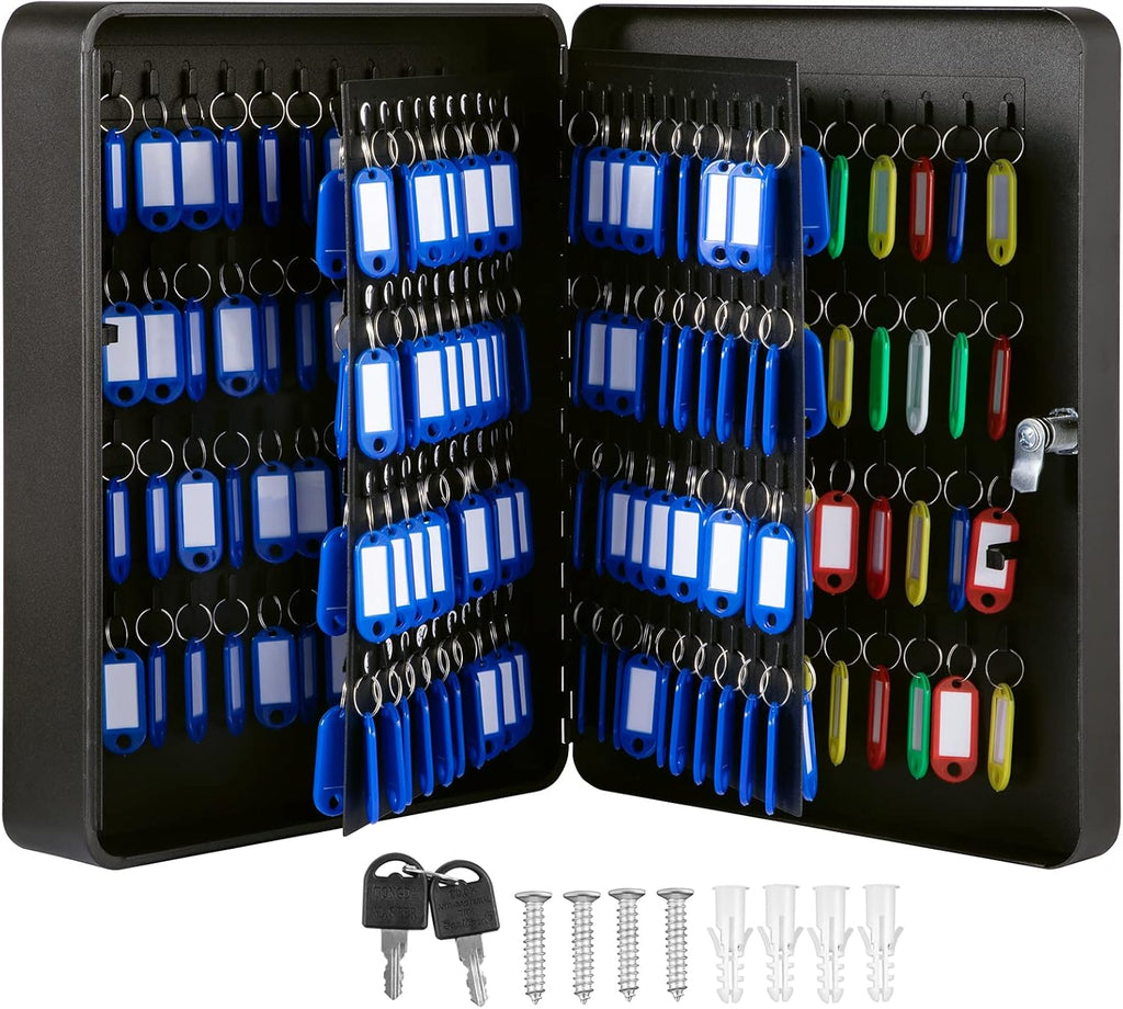 Black Wall Mounted Steel Key Cabinet (240 Positions) N8170