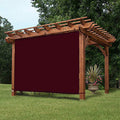 Wine Red Adjustable Side SunShade Panel for Pergola Y607