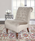 Tufted Velvet Slipper Chair S5291