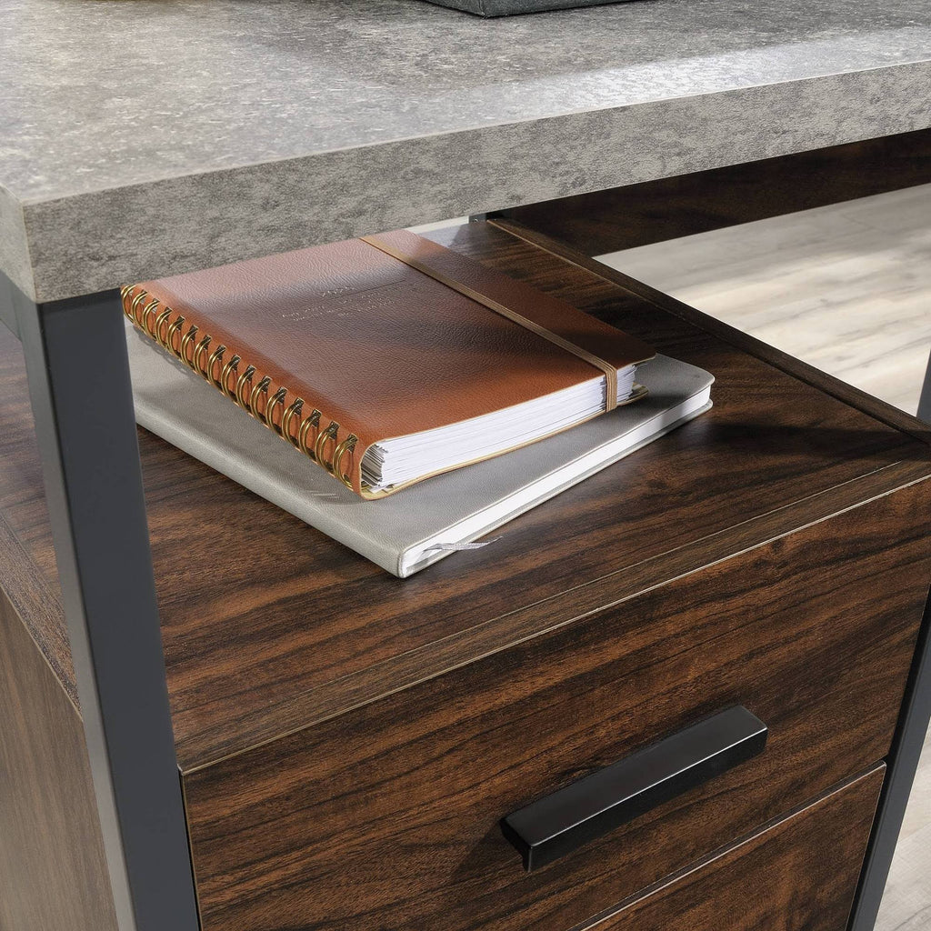Rich Walnut L-Desk U6400