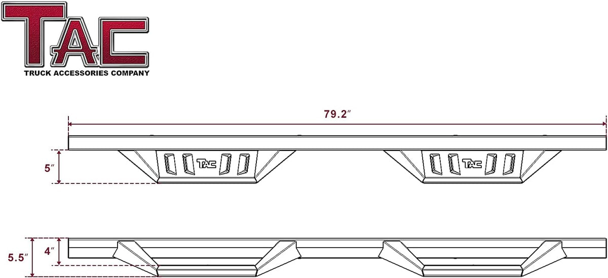 Black Texture Side Bars L6953