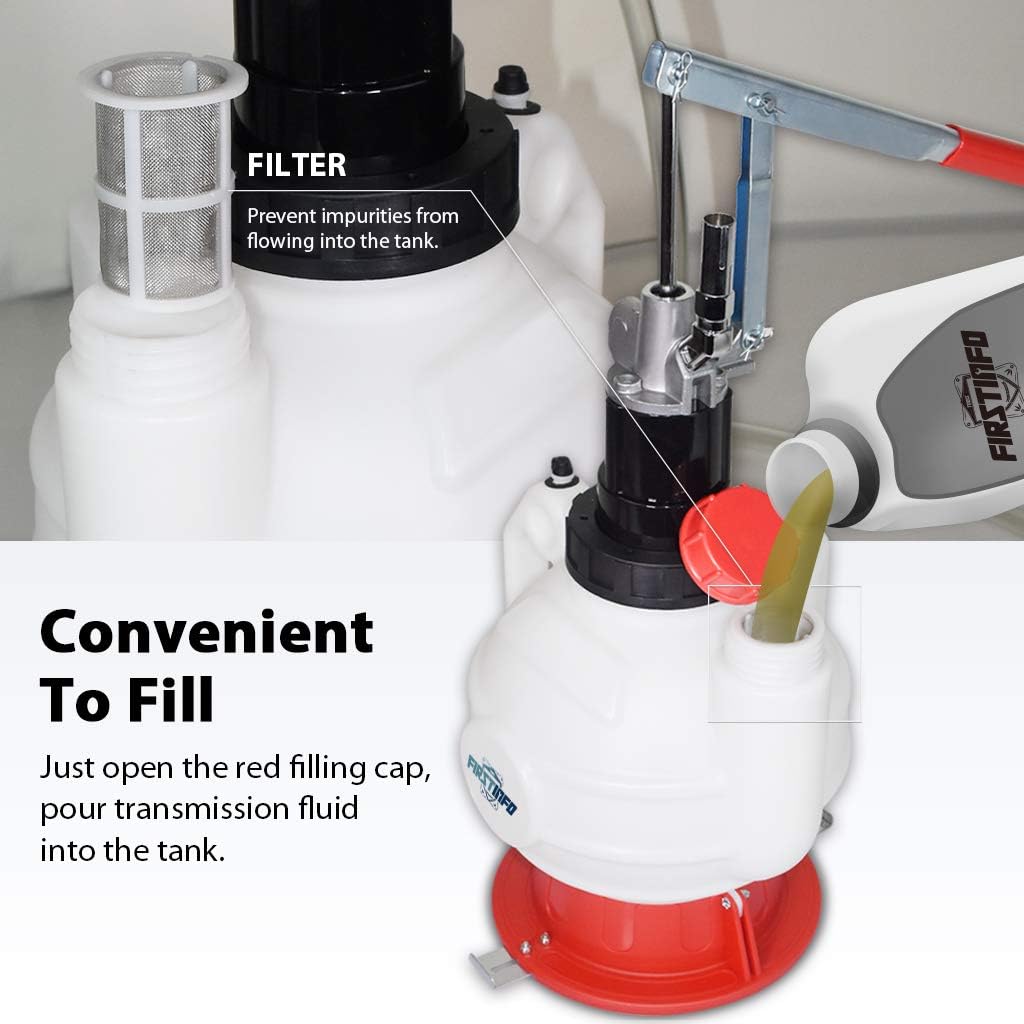 7.5 Liter Manual ATF Refill System Dispenser with 8-Piece Adapters J132211