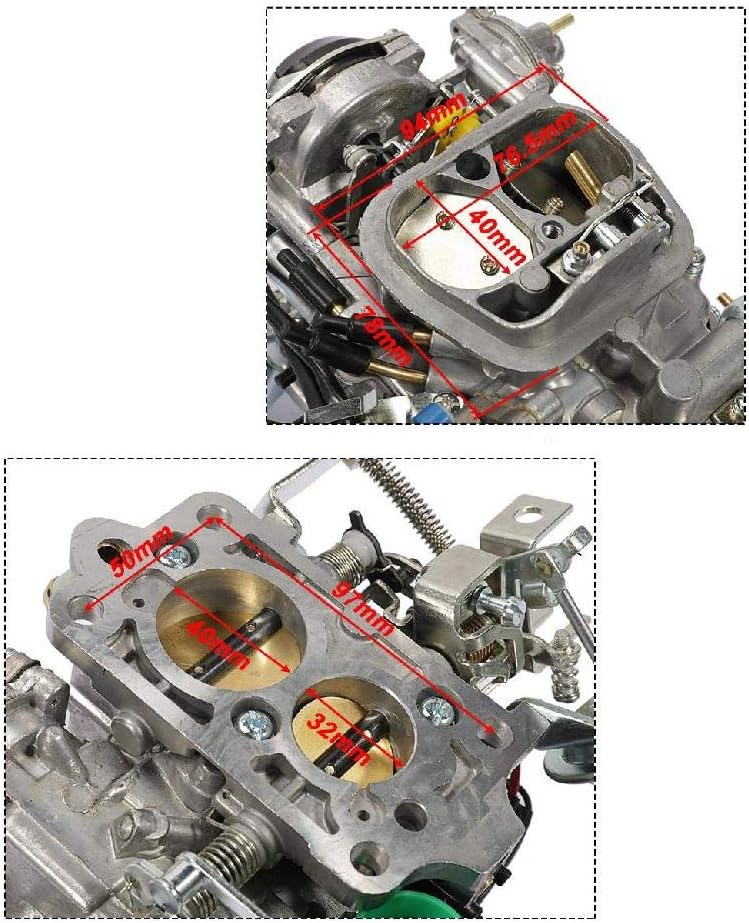 Carburetor for Toyota 2 Barrel 22R Engine 1981-1987 with Round Plug Connector K592
