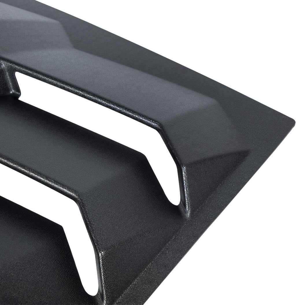 Rear Window Louvers Sun Shade Cover Matte Black A1043