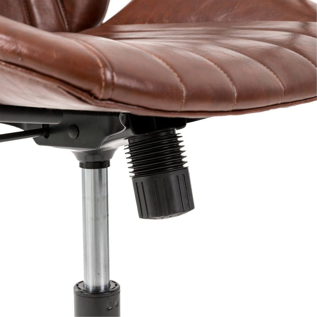 Cream Adjustable Swivel Desk Chair P370453