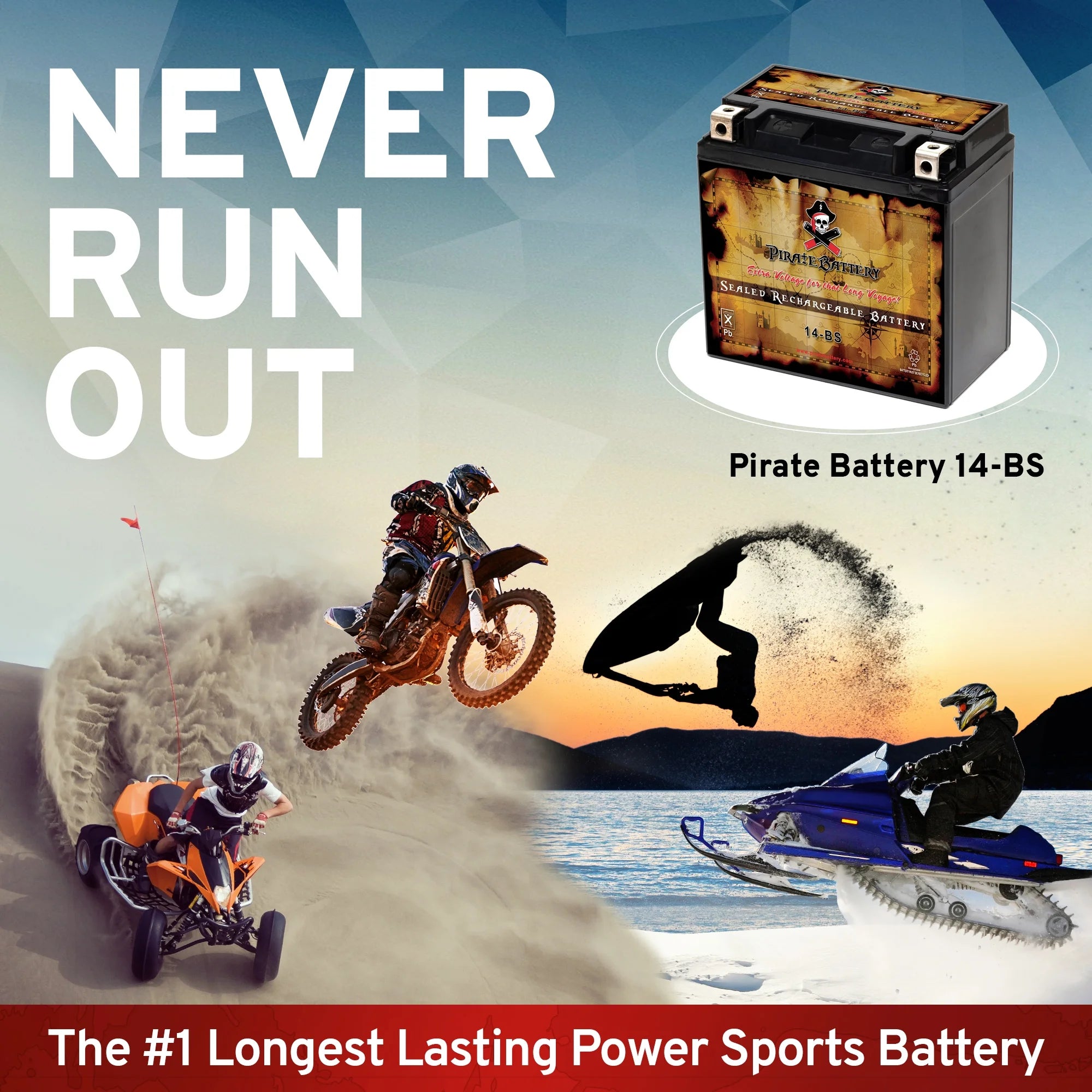 Motorcycle Battery 12 Volt 12 Ah 200 CCA Z6561