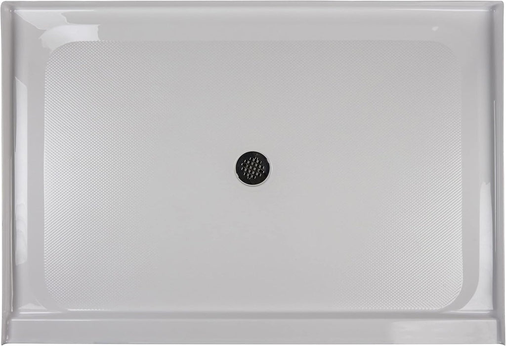 60" X 42" Rectangular Shower Pan with Center Drain E840264