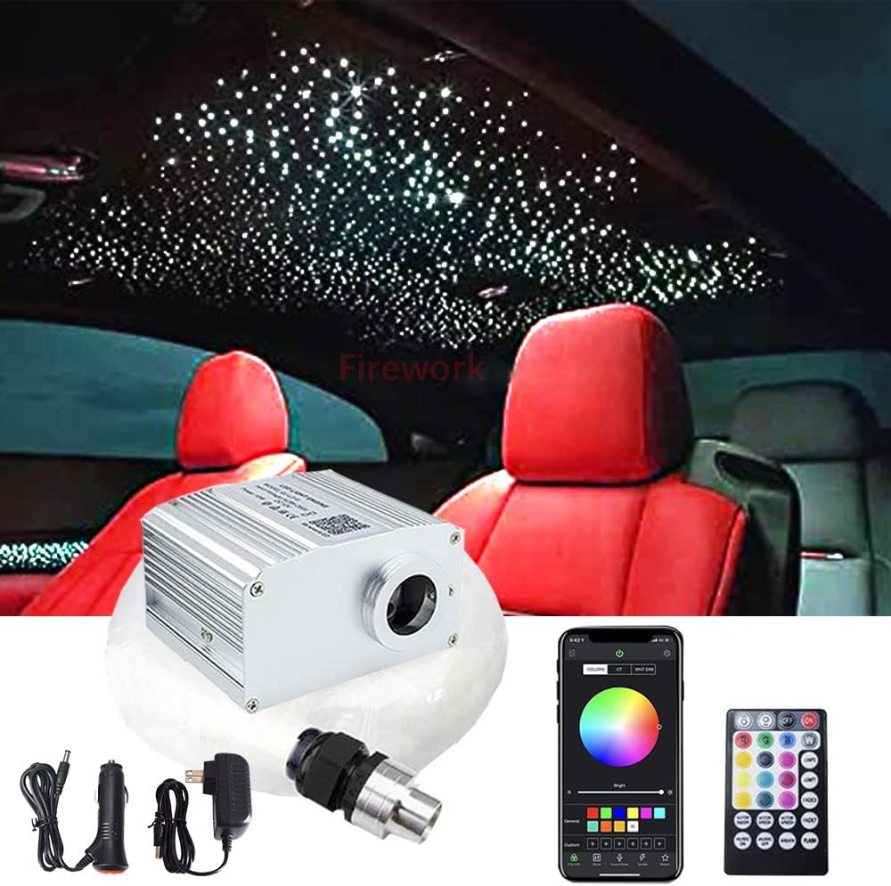 260pcs 0.03in 6.5ft RGBW LED Fiber Optic Star Ceiling Light Kit M666