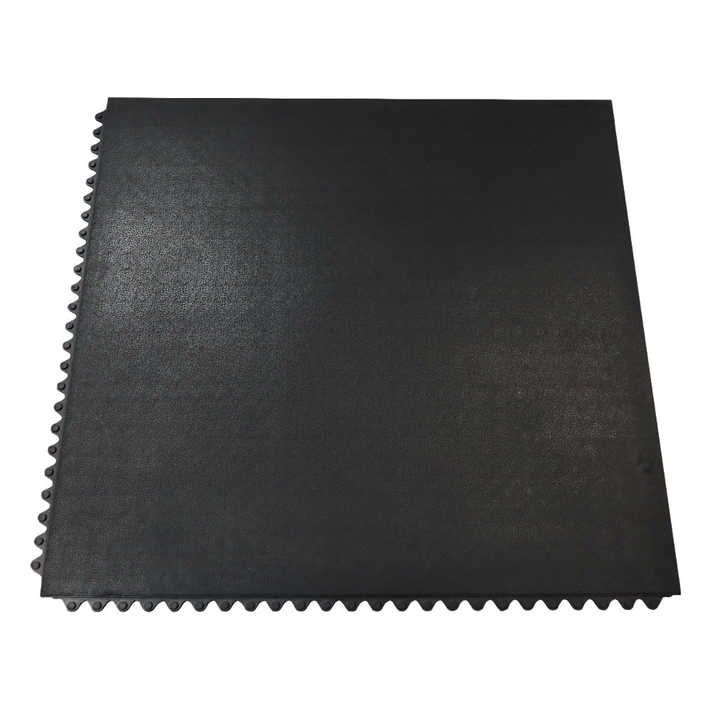 Black 12mm x 36 in x 36 in Rubber Tiles 8 Pack U810