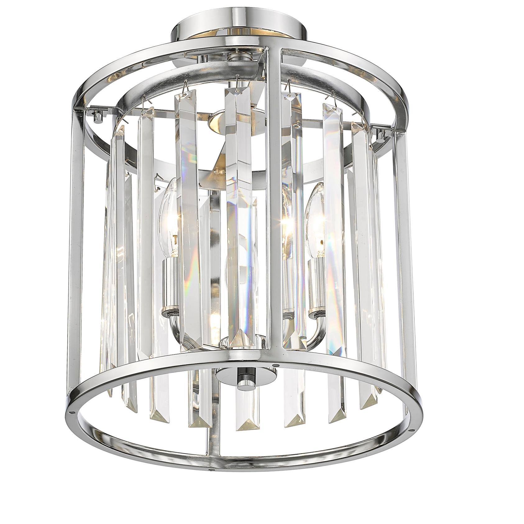 Bronze 3 Light Semi Flush Mount D103477