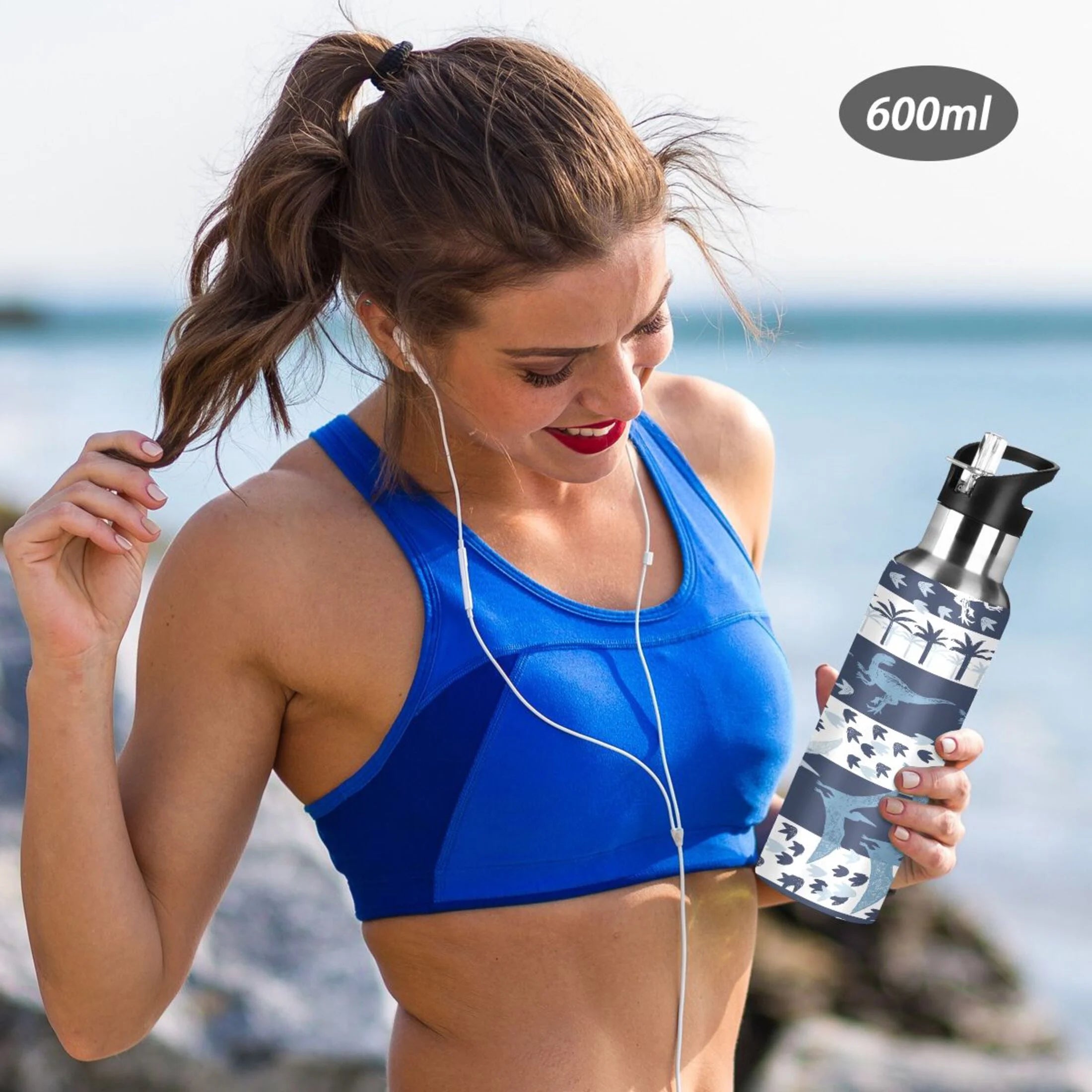 Stainless Steel Insulated Water Bottle with Straw Lid X470736