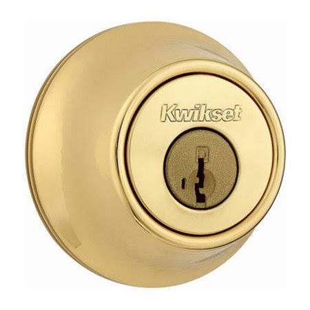 Polished Brass Single Cylinder Deadbolt K367490