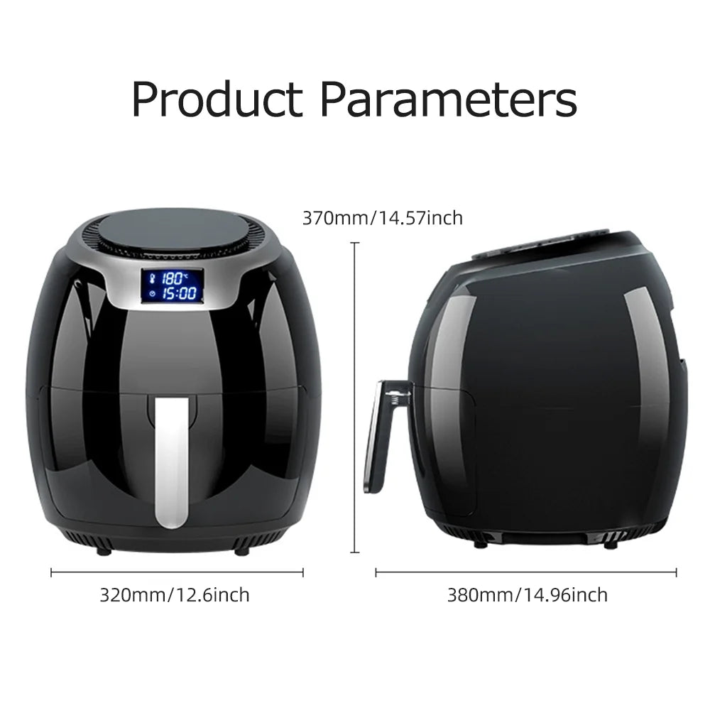 Black 6.3 Quart Smart Touch Screen Air Fryer X41021