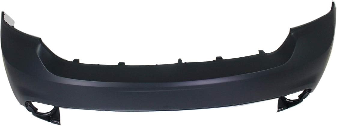 Front Bumper Cover Set of 2 Primed Plastic with Fog Light Holes F4474