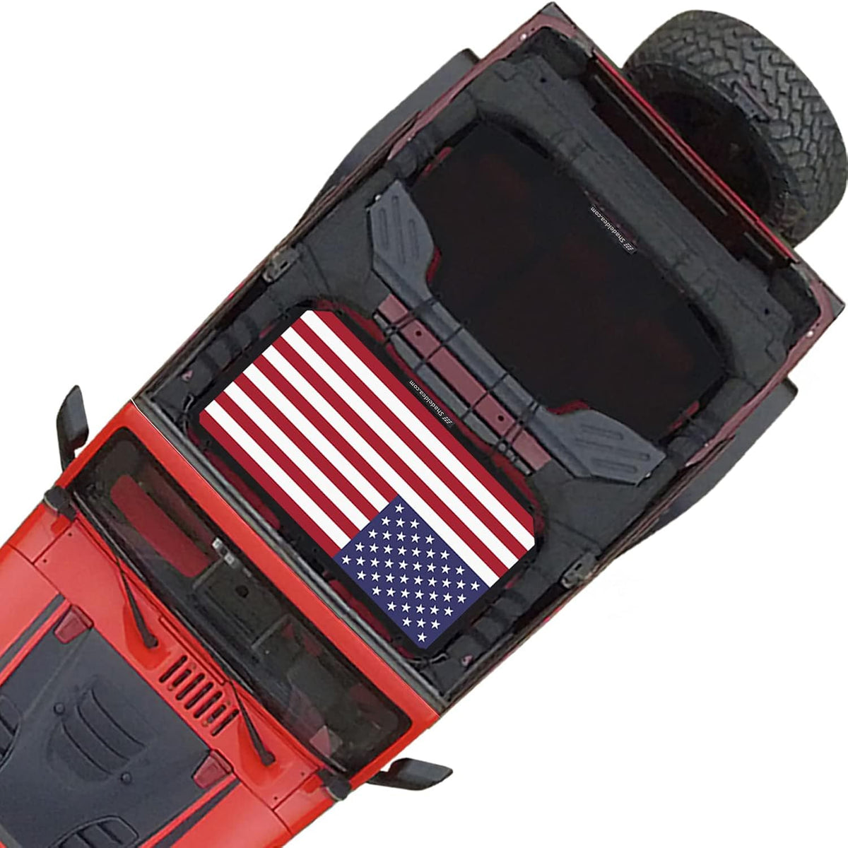 JKU 4 Door Front & Rear Black Mesh Sun Shade Z15961