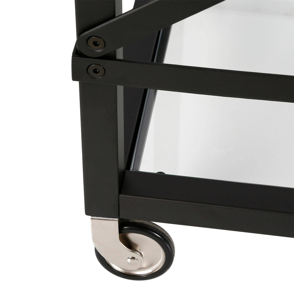 Satin Nickel Bar Cart A90920