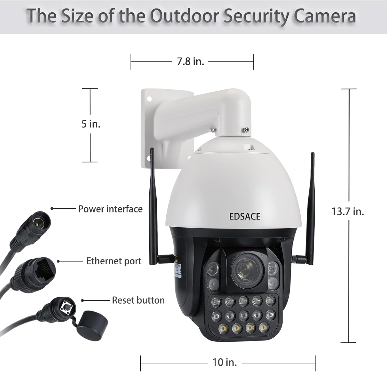 5MP PTZ Camera 36X Optical Zoom Security Speed Dome Camera C2048