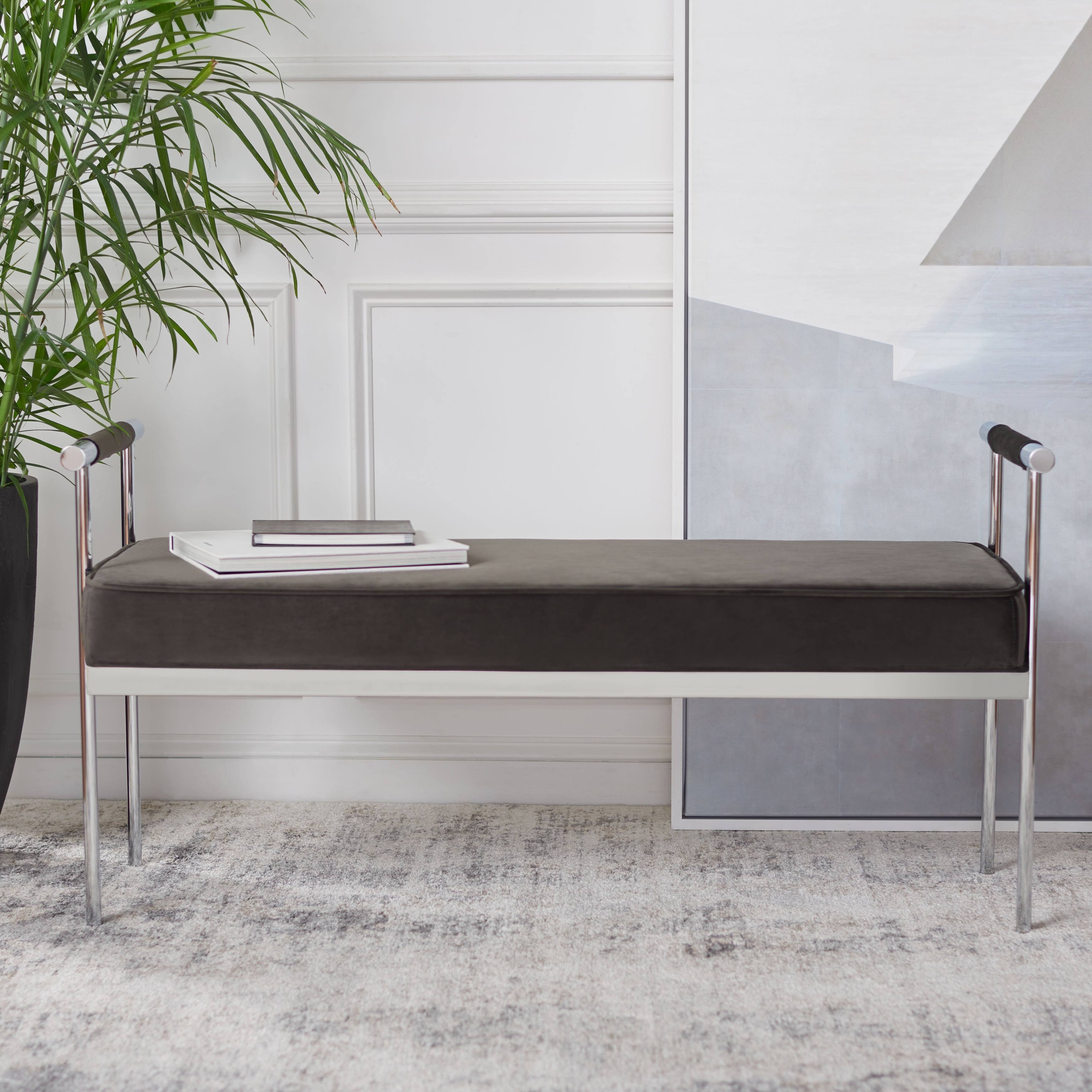 Shale Rectangle Bench with Arms J19720