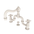 Matte White Bridge Bathroom Faucet U36974
