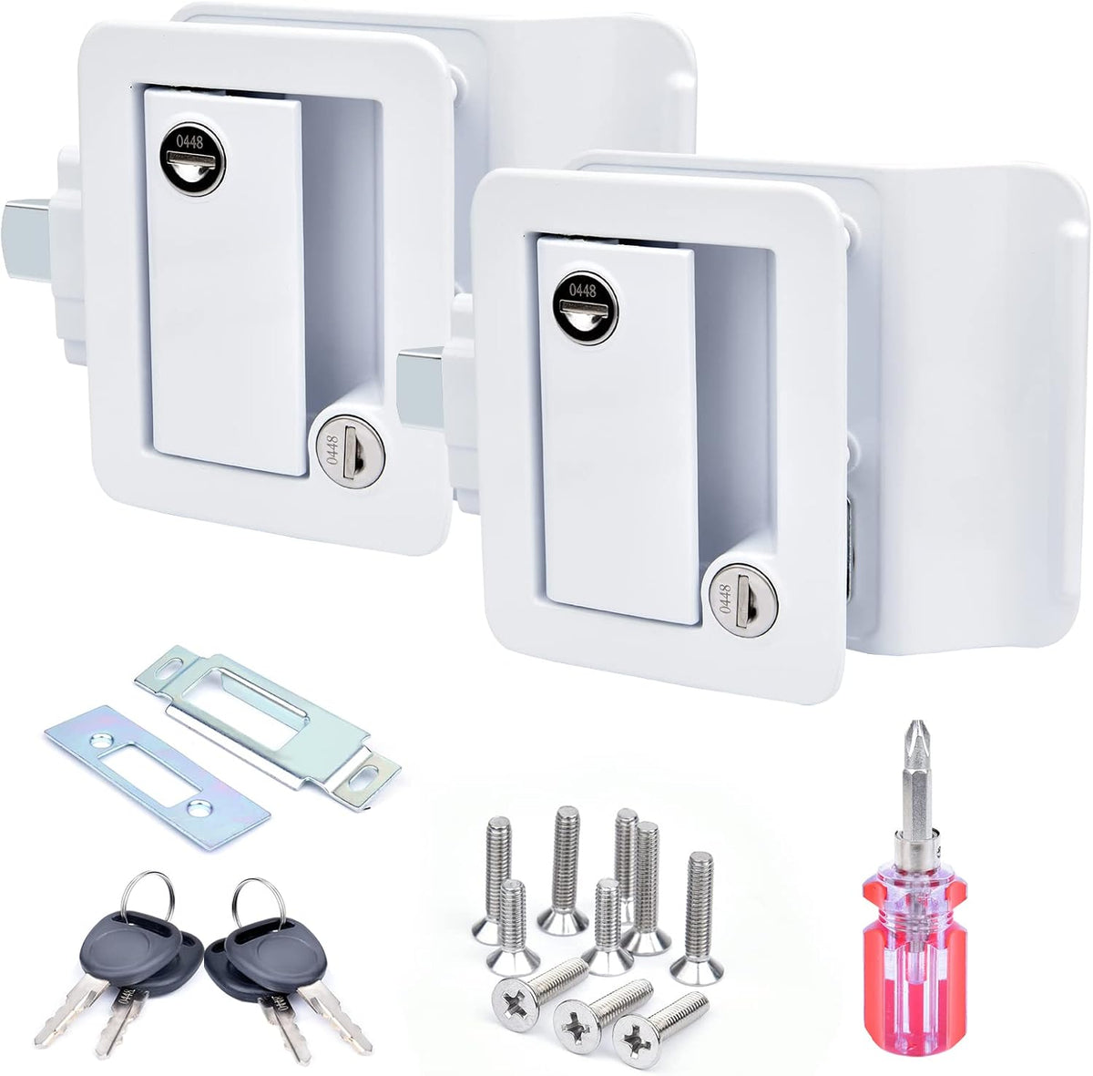 2-Pack RV Door Locks with Paddle Deadbolt O5242
