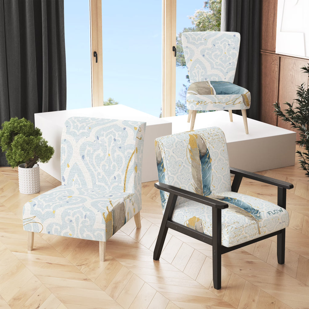 Upholstered Traditional Accent Chair S8741