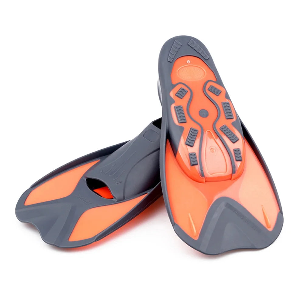 Short Swim Fins for Swimming Snorkeling Training D7739