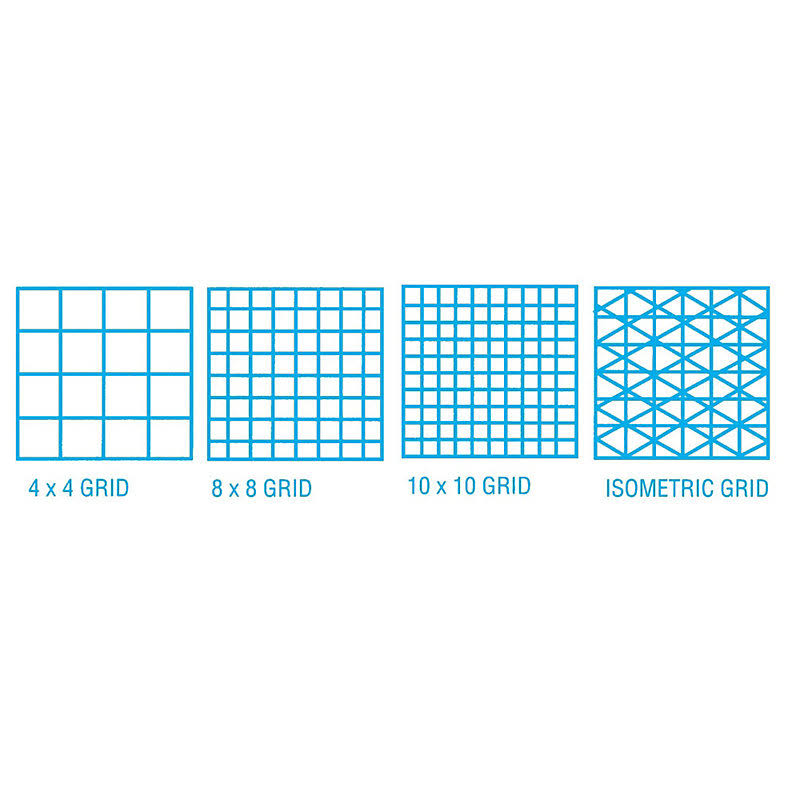 24 x 36 Vellum 10-Sheet Pack 10x10 Grid E884