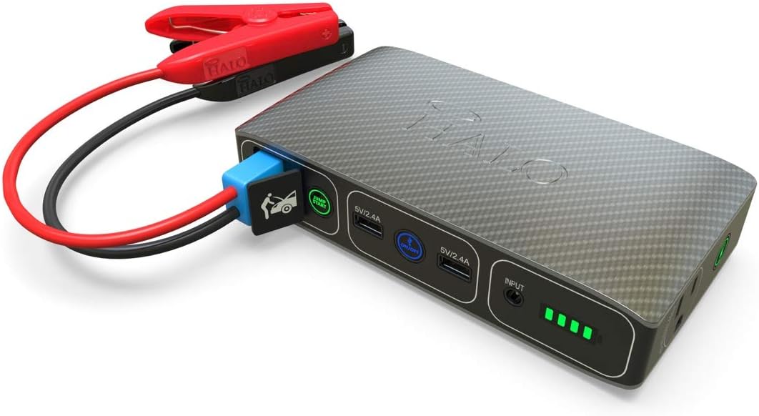 Rose Gold Portable Phone Laptop Charger Car Jump Starter with AC Outlet J382345