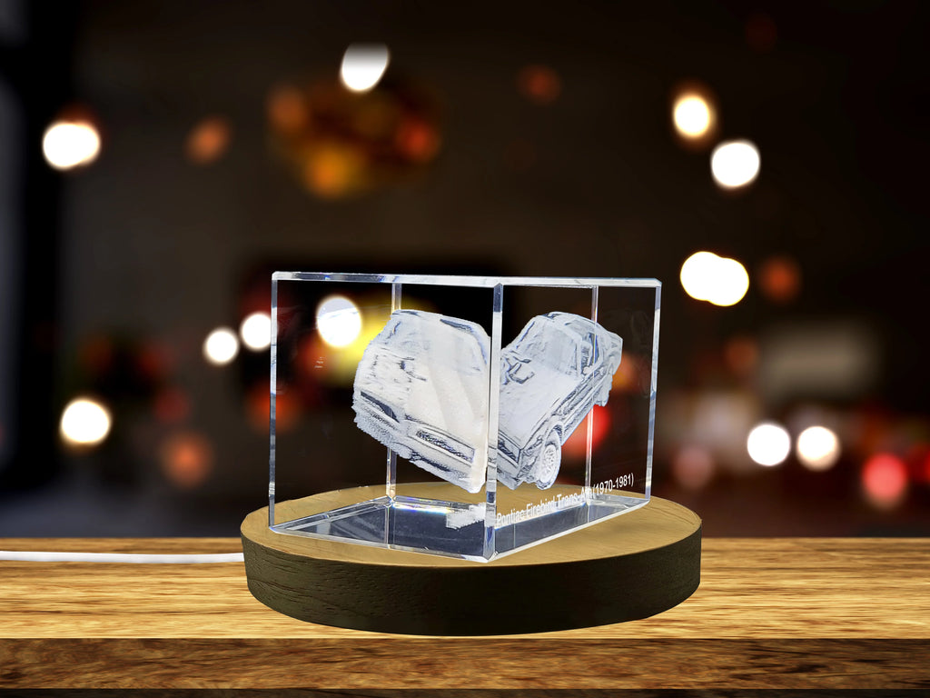 3D Engraved Crystal Tribute D8714