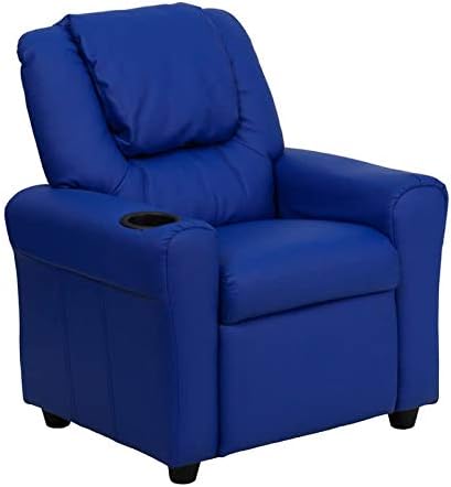 27" Tall Wood Framed Vinyl Kid's Recliner F119385