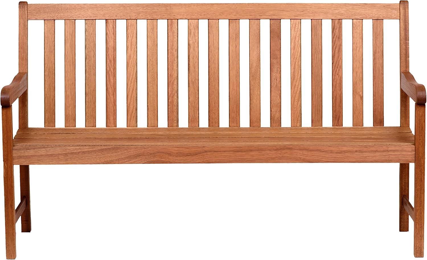Light Brown Eucalyptus Wood Patio Bench V9290