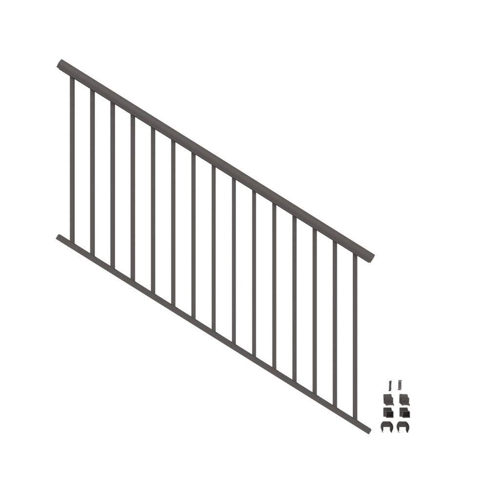 Matte Bronze Aluminum Deck Stair Rail Kit I915014