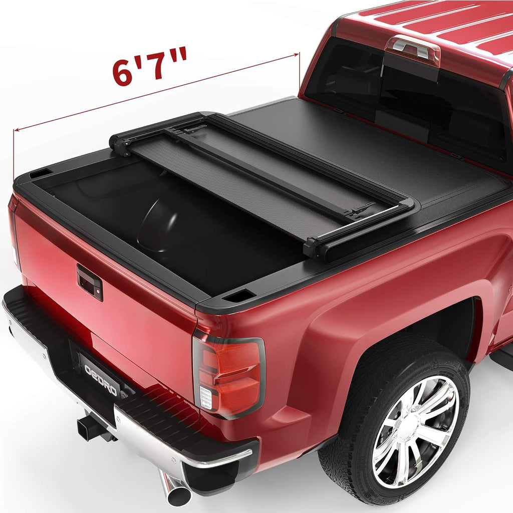 Quad Fold Tonneau Cover Soft Truck Bed Cover G9377