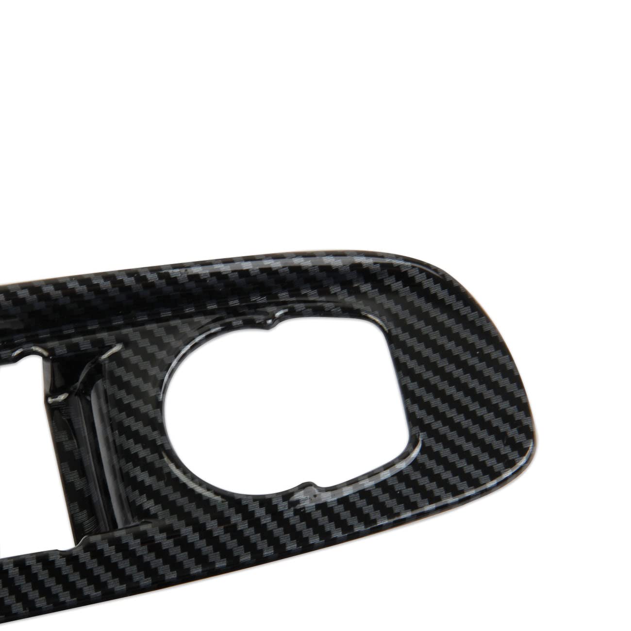 Carbon Fiber Window Lift Switch Panel Cover Trims for Chevrolet Corvette C8 Stingray 1LT Coupe 2020-2022 Pack of 2 P13720