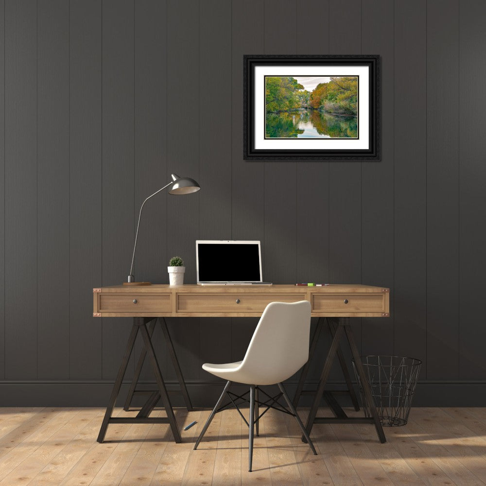 32x23 Black Ornate Wood Framed Museum Art Print N113