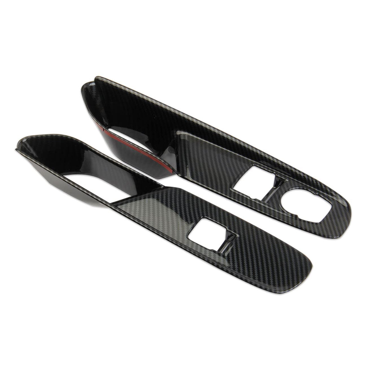 Carbon Fiber Window Lift Switch Panel Cover Trims for Chevrolet Corvette C8 Stingray 1LT Coupe 2020-2022 Pack of 2 P13720