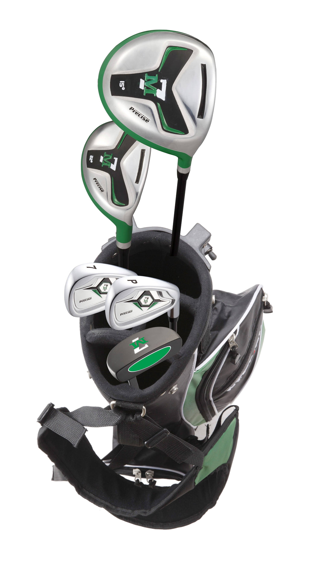 Junior Complete Golf Club Set for Children Kids Right Hand Green Age 6-8 B933068