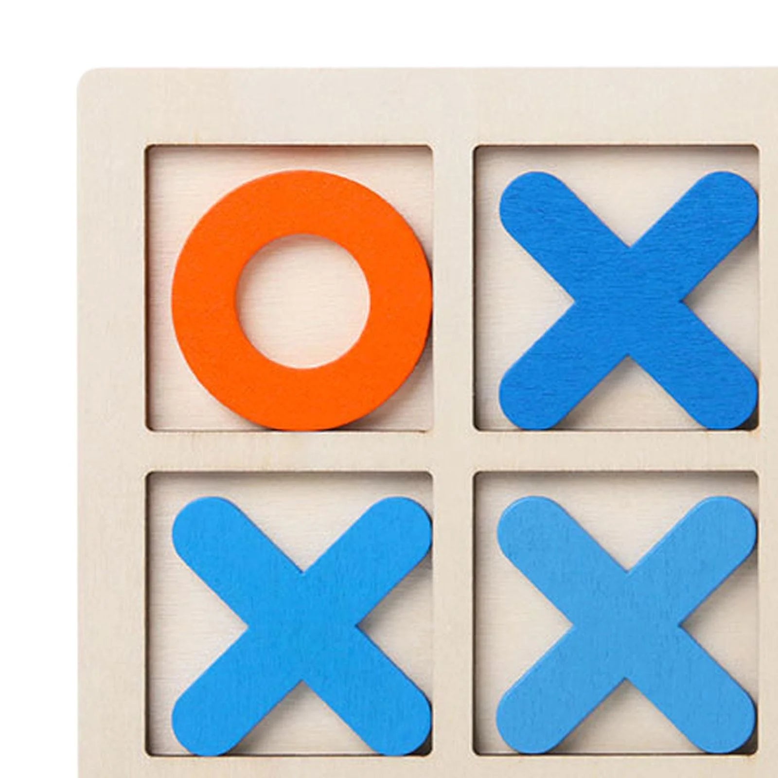 Tic Tac Toe Board Puzzle Game Educational Toys XO Table Toy yellow S53092