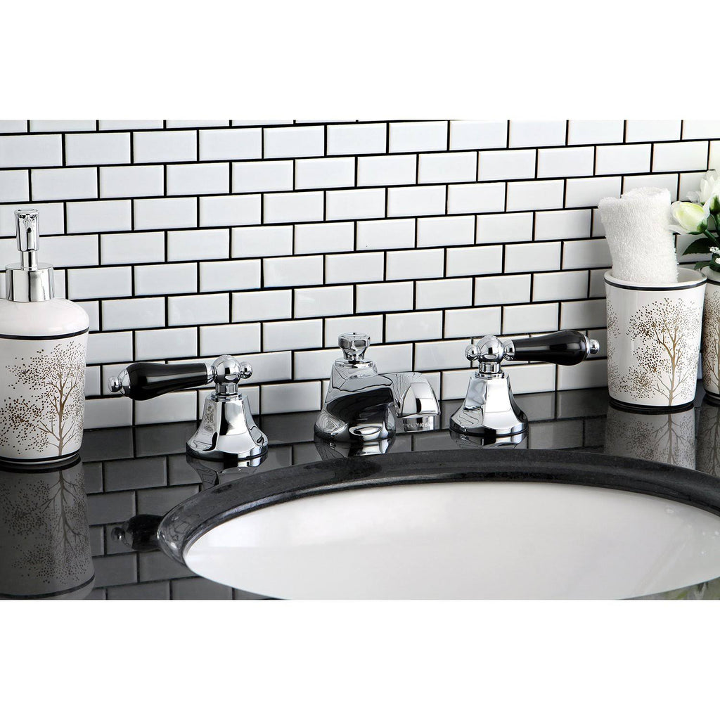 Polished Nickel Widespread Bathroom Faucet A449