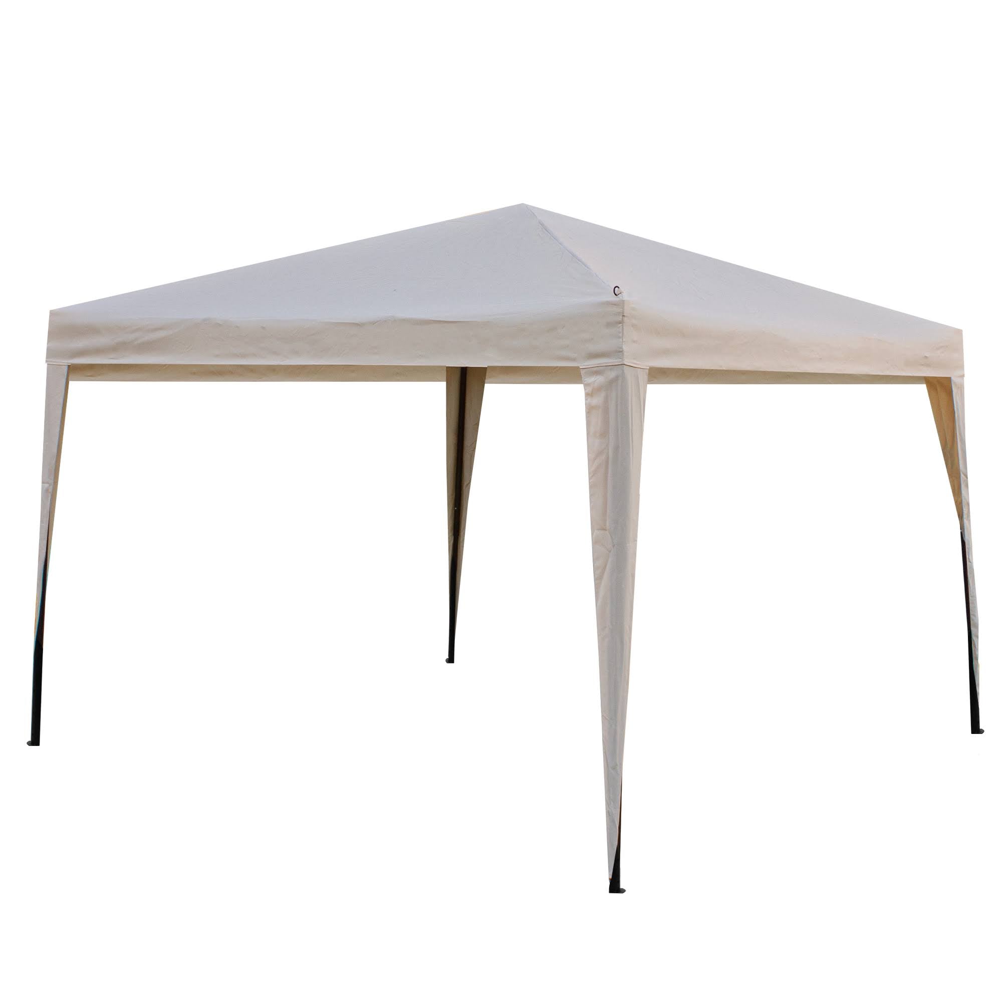 Beige Pop-Up Outdoor Canopy Gazebo T423464