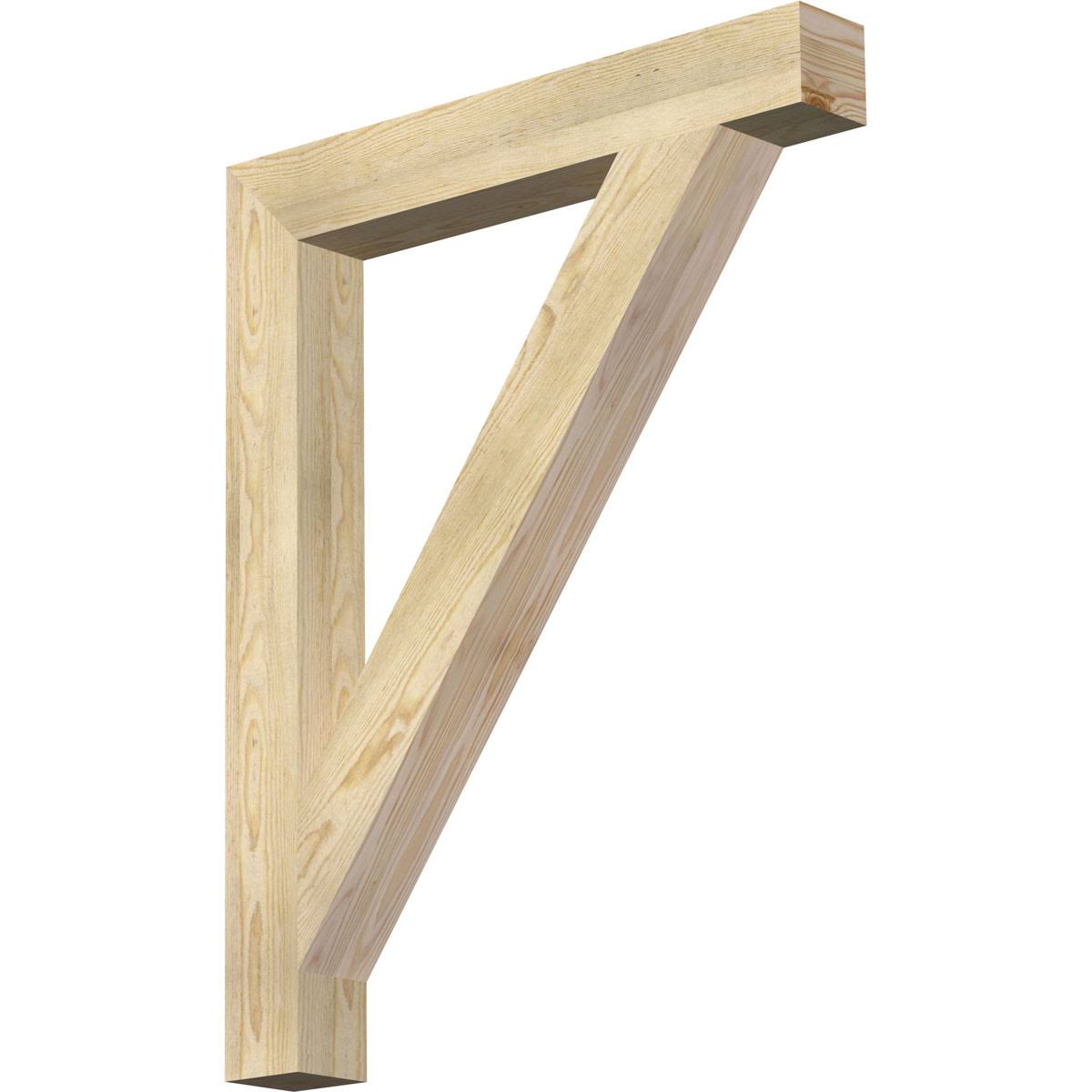Douglas Fir Traditional Block Bracket L16509