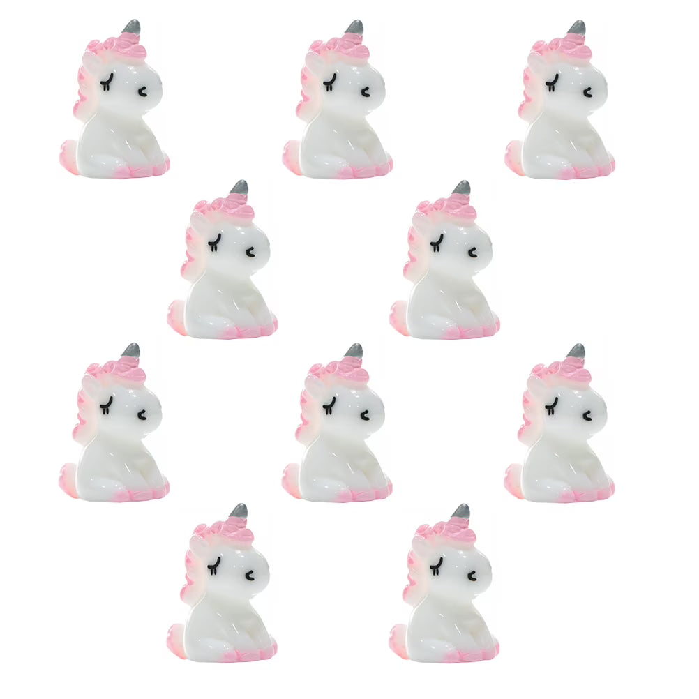 10pcs Miniature Unicorn Figurine R222031