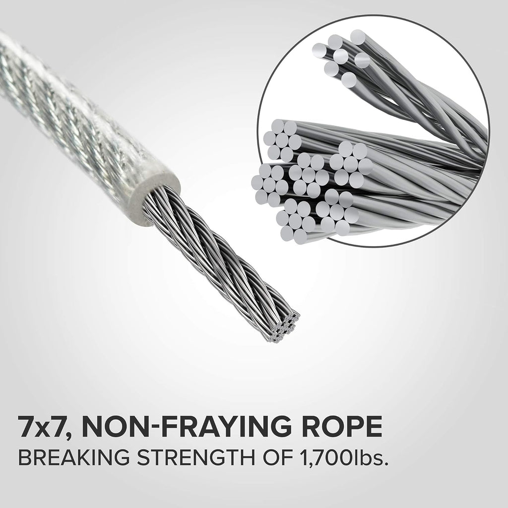 7x7 PVC Coated Galvanized Steel Aircraft Cable H324336