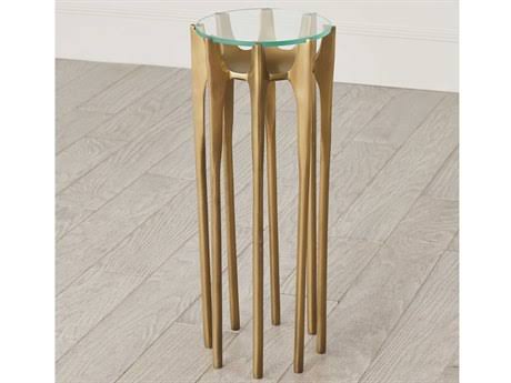 Antique Brass Accent Table P1563
