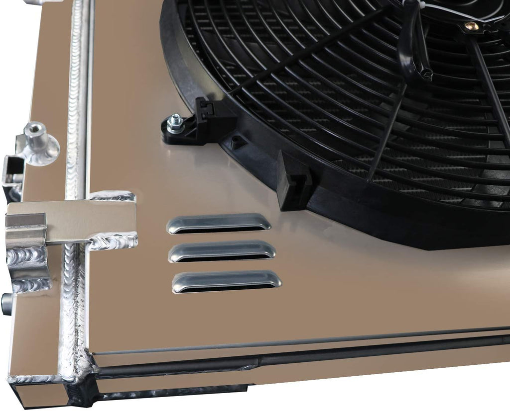 2 Row All Aluminum Radiator with Shroud Fan and Relay U702927
