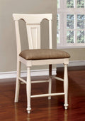 Cherry & White Counter Height Chair Set of 2 Z828