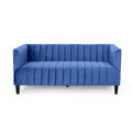 Navy Blue Velvet 3 Seater Sofa M517613