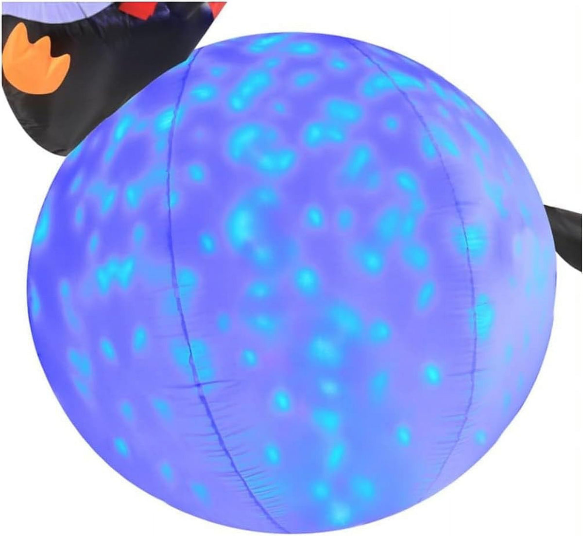 6 Foot Inflatable Penguins With Swirling Lights C5913